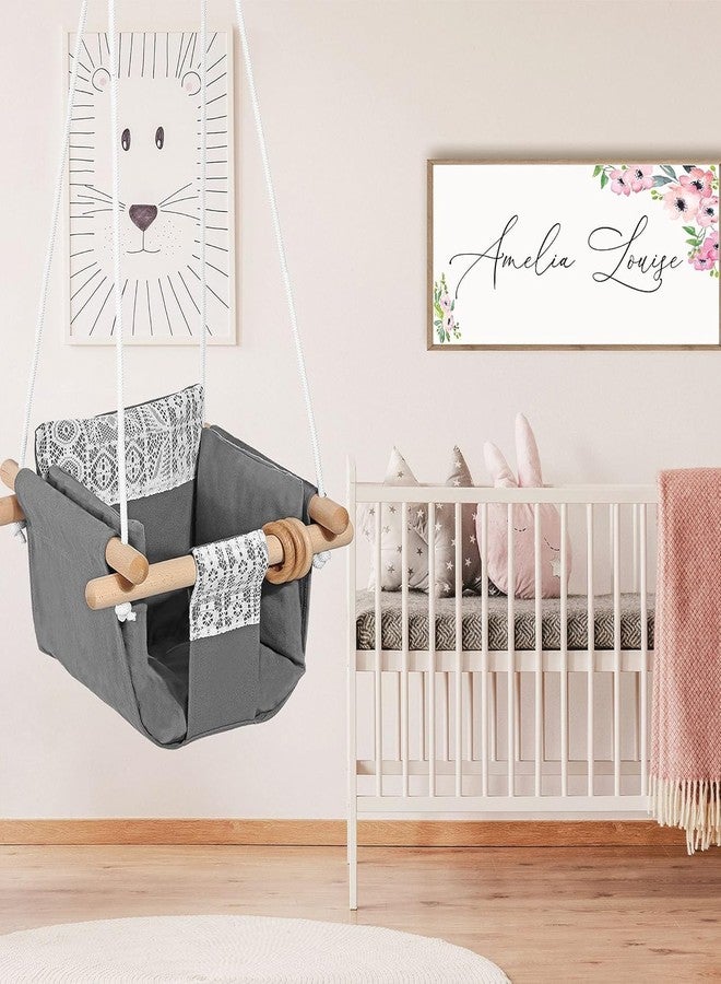 Jumix Toddler Swing Canvas Baby Swings Hanging Swing Seat for Toddler, Indoor Playing Baby Indoor Swings Baby Swings for Infants,Age 6-36 Months - Image 3